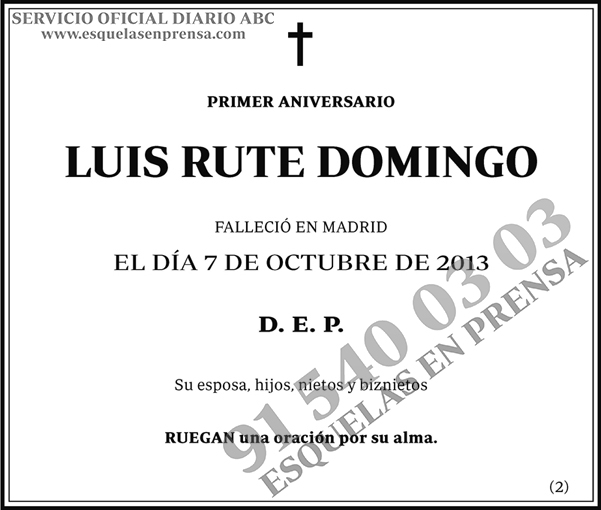 Luis Rute Domingo
